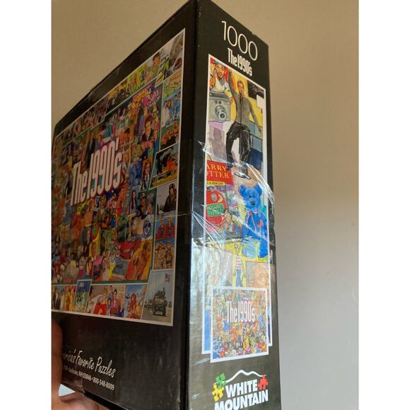 1990's Puzzle 1000 Pc Bill Clinton Michael Jordan White Mountain - Picture 7 of 8